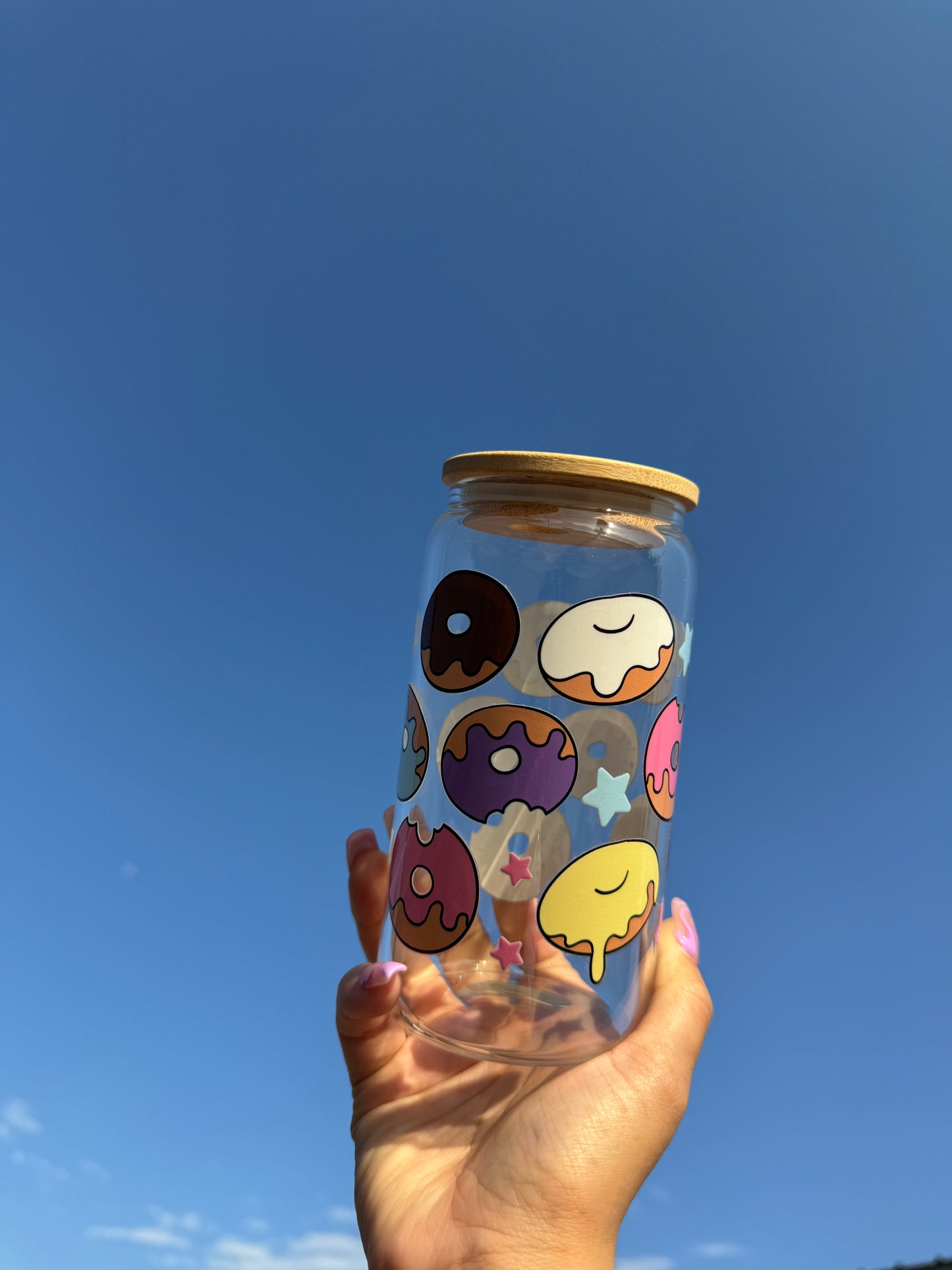 Donuts Glass cup