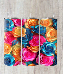 Colorful Roses 20oz Tumbler