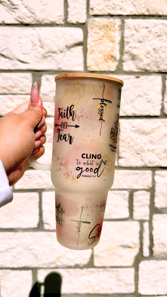 Faith Glass Tumbler 40oz