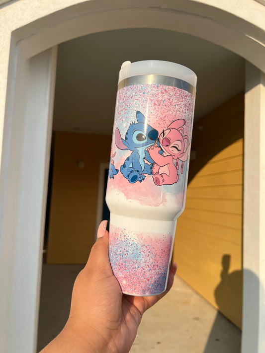 Stitch and Angel Tumbler 40oz