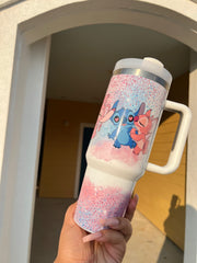 Stitch and Angel Tumbler 40oz