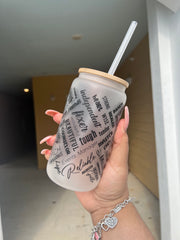 Mother Uplifting Words Frosted cup