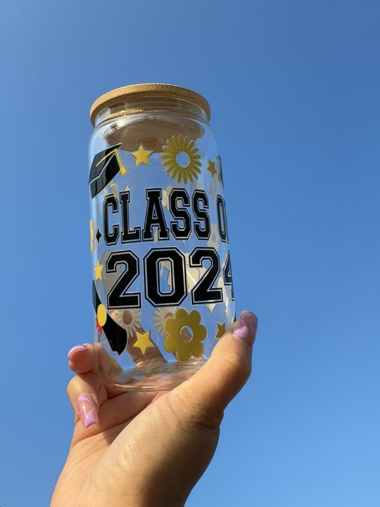 Class Of 2024 Diploma Glass Cup