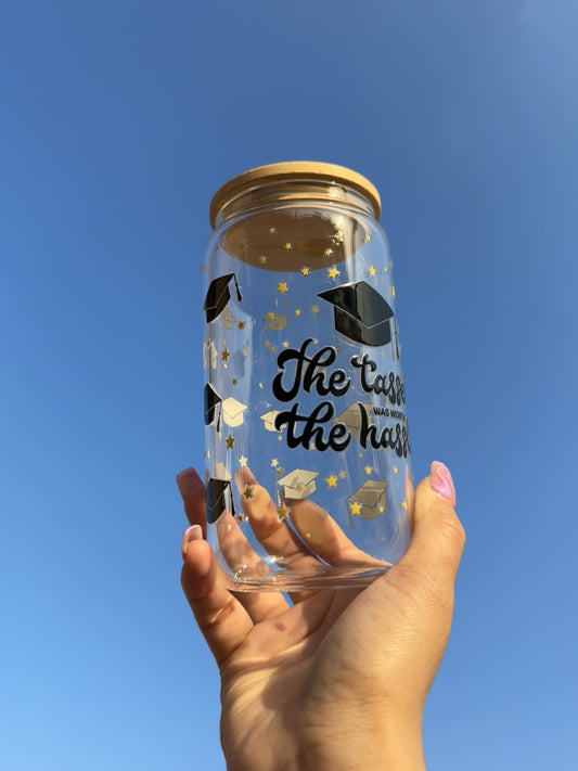 Class Of 2024 the Tassel  Glass Cup