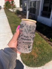 Daily Reminders Frosted Cup