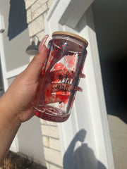 V-Day Snow Globe Glass Cup