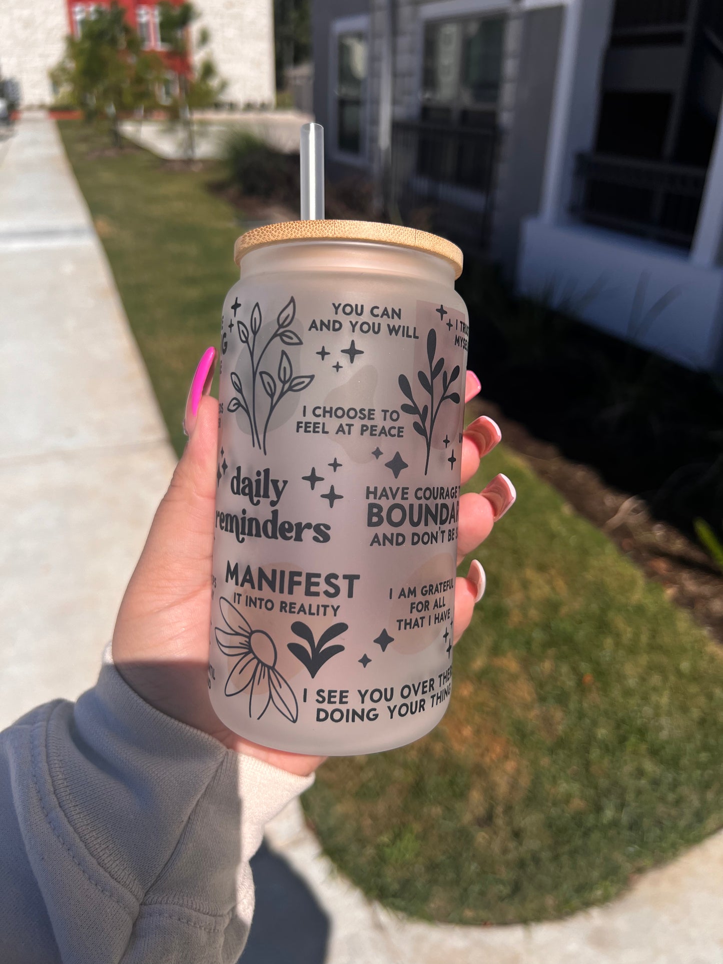 Daily Reminders Frosted Cup