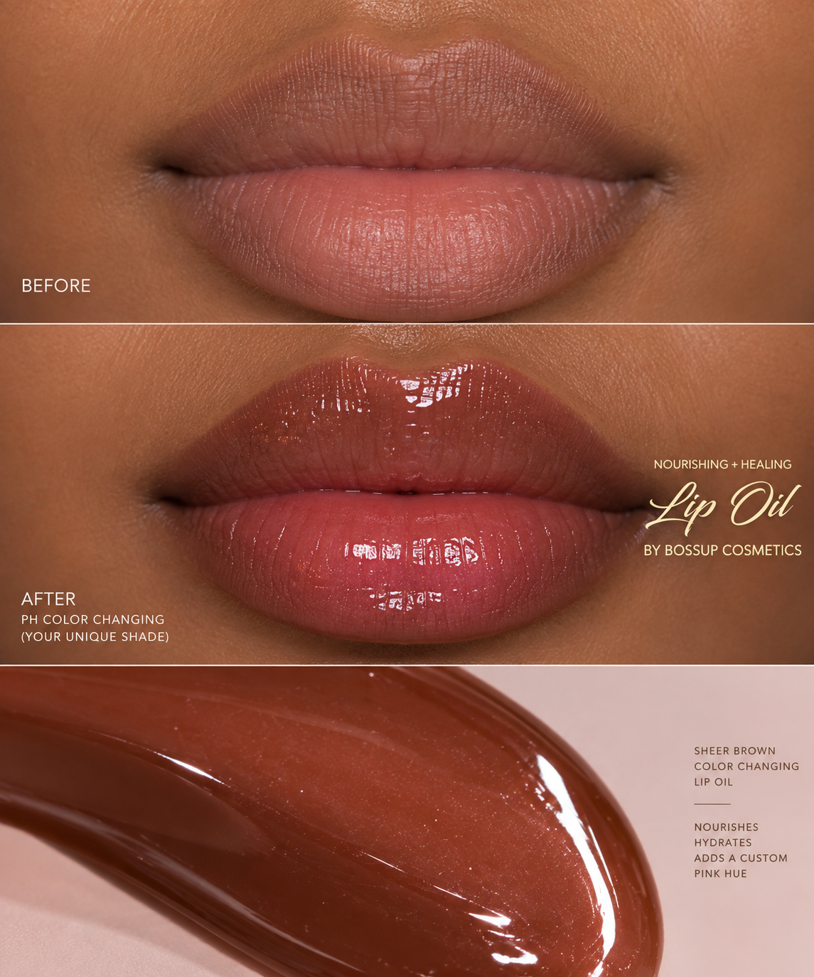 [LIMITED EDITION] Brown Color Changing Lip Oil