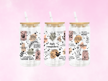 Daily Reminders Frosted Cup