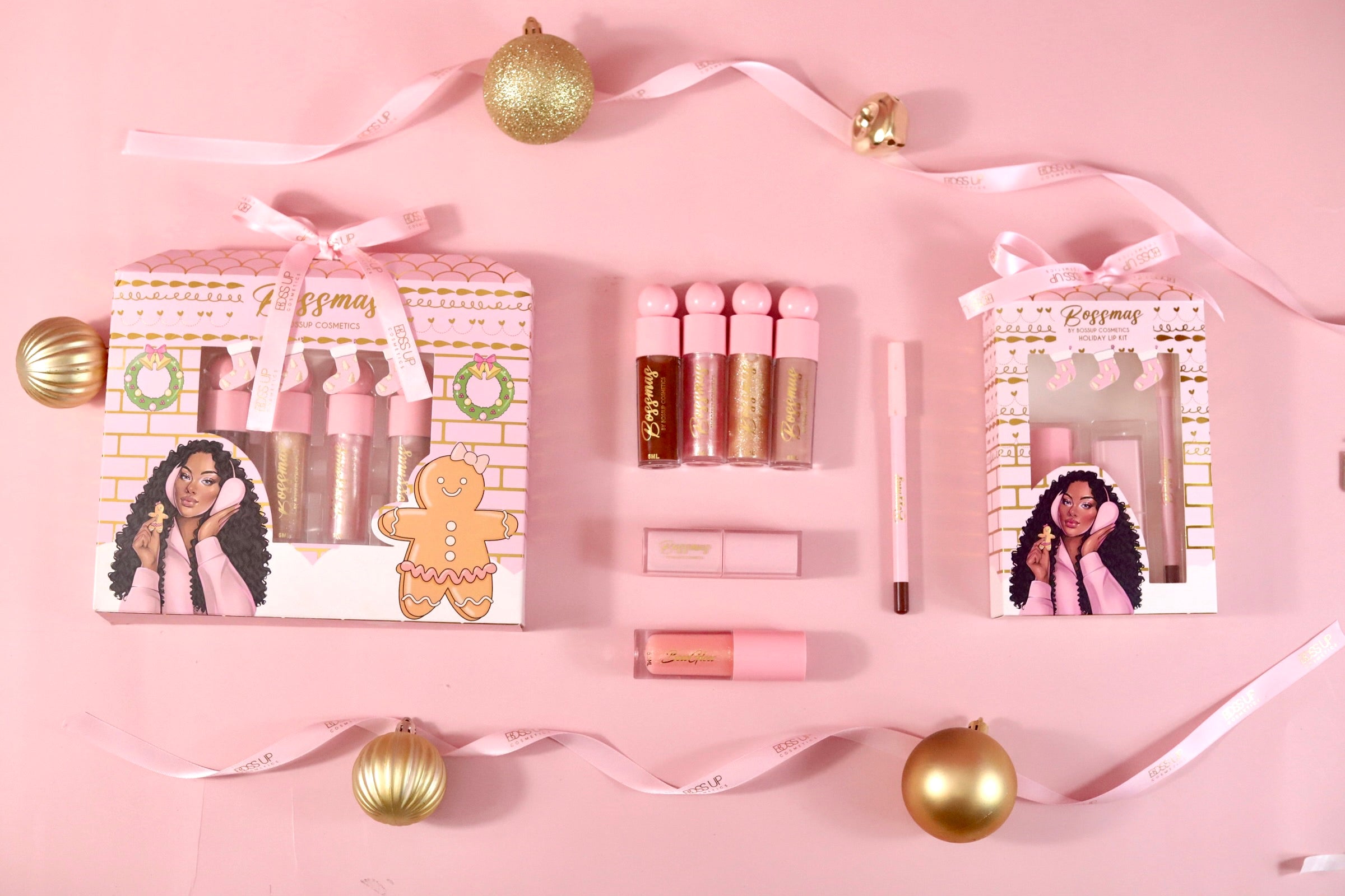 Bossmas : Full Collection- Lipgloss Bundle & Holiday Lip Kit