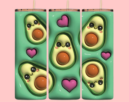3D Avocado Tumbler
