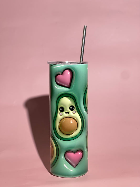 3D Avocado Tumbler