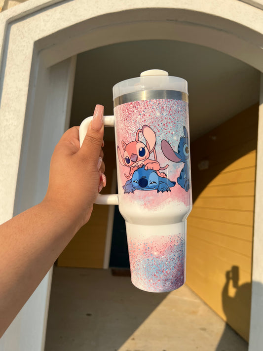 Stitch and Angel Tumbler 40oz
